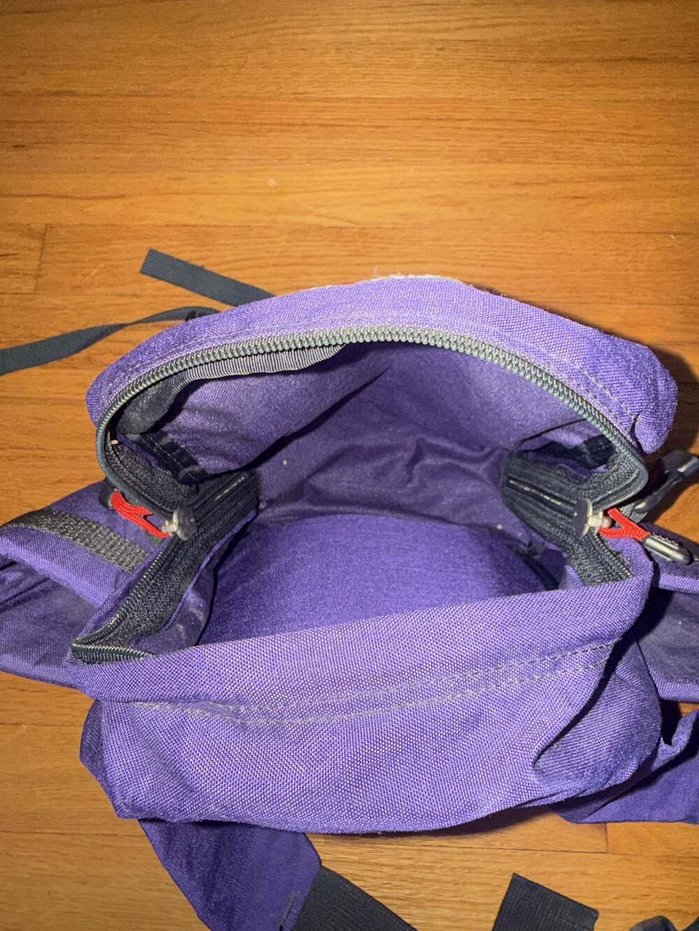 Ultimate Torsopacs Gemini Purple Padded Belted Waist Bottle Hiking Fanny Pack - Picture 9 of 10